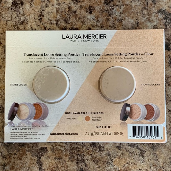 NIB Laura Mercier sample bundle of setting powder, blurring primer, blush - Picture 3 of 9